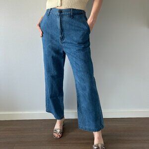 Able High Waist Medium Blue Wash Jeans